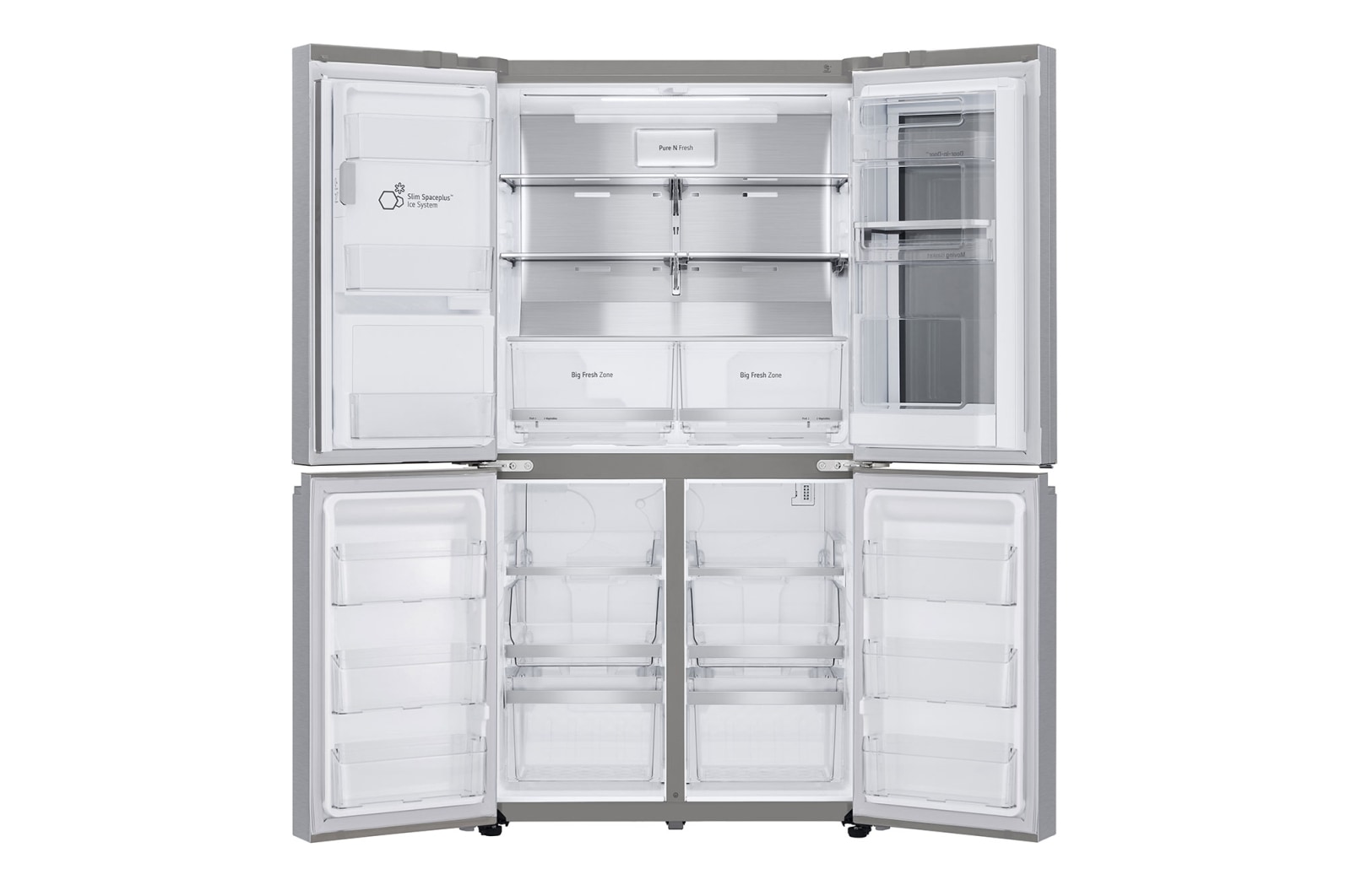 LG Réfrigérateurs Multi-portes | InstaView Door-in-Door™ | 638 L | Compresseur Linéaire Inverter I F, LG GMX945BS9F