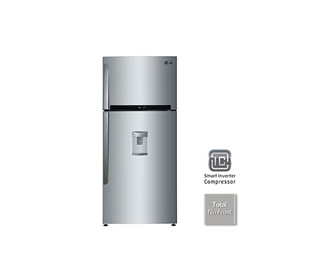 Vue avant de Réfrigérateur 2 portes | 511L | Distributeur d’eau | Smart Compresseur Inverter | No Frost | Eclairage LED | Twist Ice | Classe A++ LG GRF7848SC