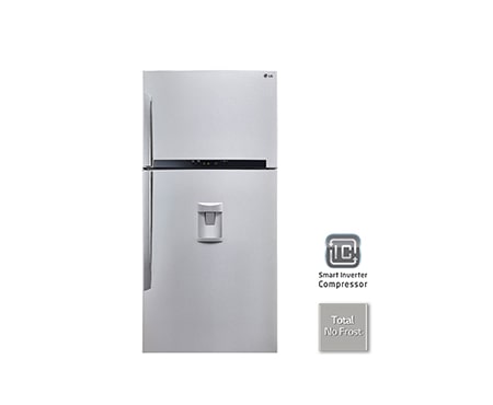 Vue avant de Réfrigérateur 2 portes | 568L | Distributeur d’eau | Smart Compresseur Inverter | No Frost | Eclairage LED | Twist Ice | Classe A++ LG GRF8648SC