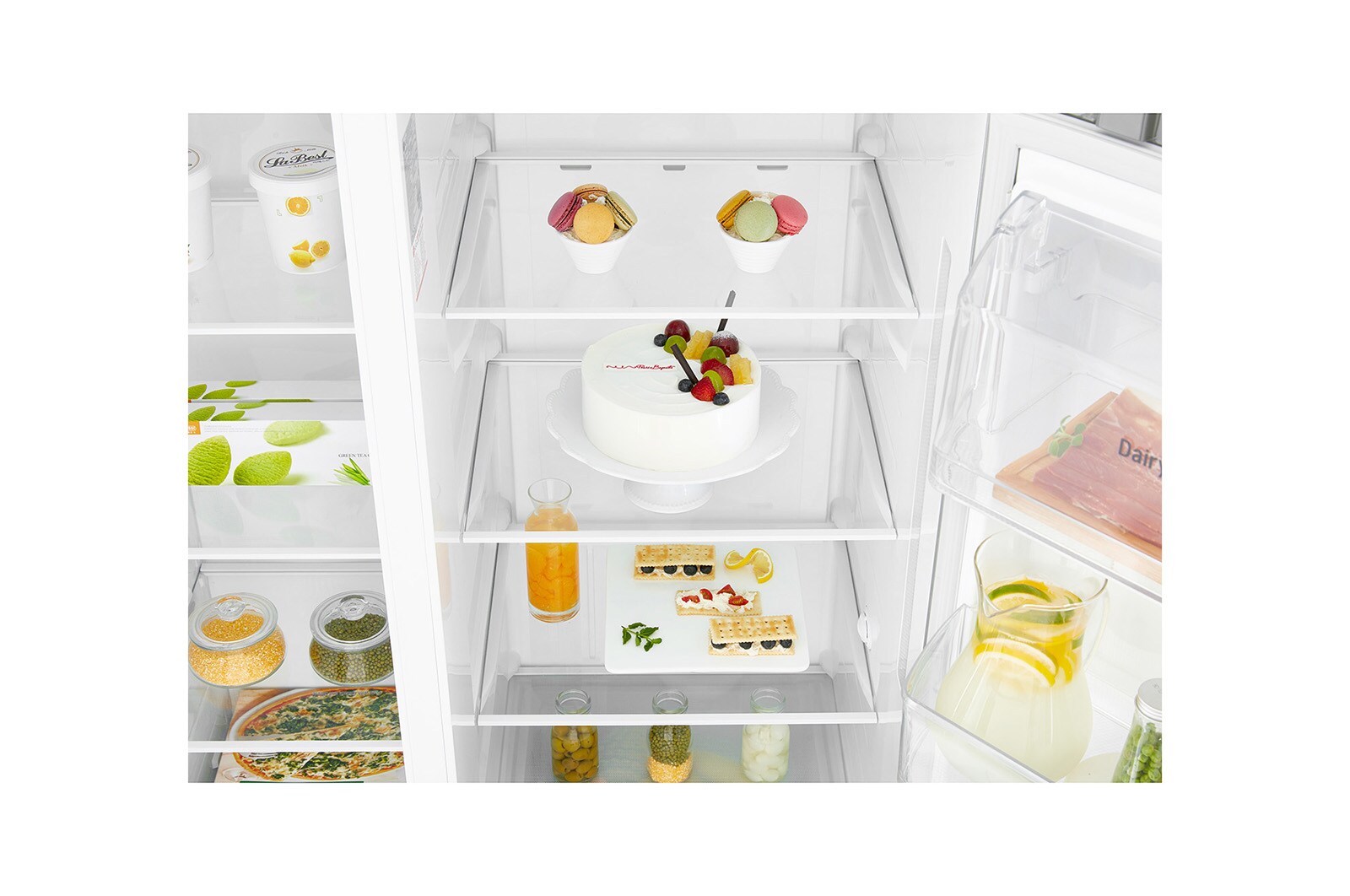 LG Réfrigérateur Américain | 591 L | Compresseur Linéaire | Moist Balance Crisper | Total No Frost | Smart Diagnosis | F, LG GSB360BASZ