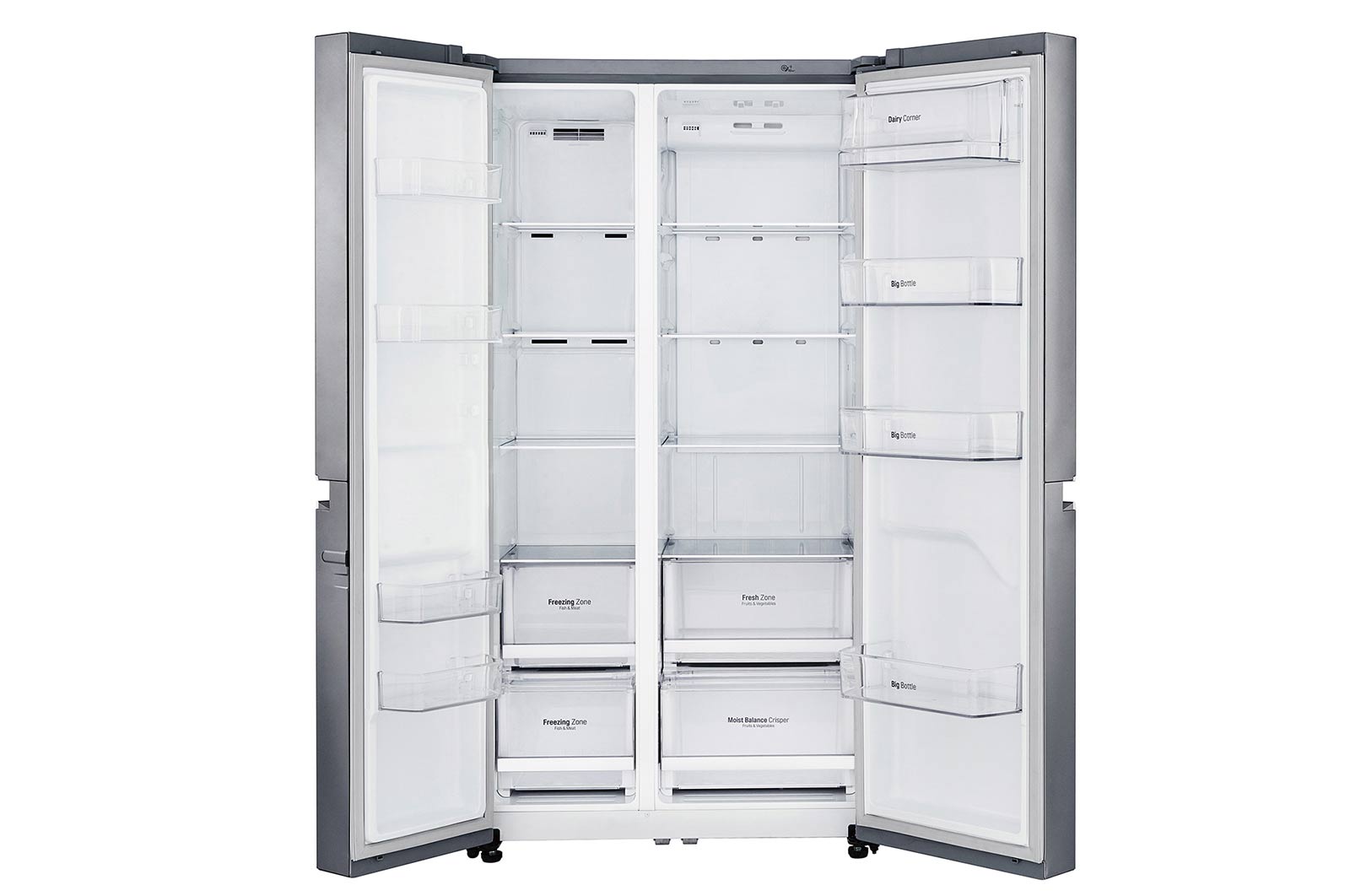 LG Réfrigérateur Américain | 642L | Compresseur Linéaire | Total No Frost | Smart Diagnosis | F, LG GSB6616PS