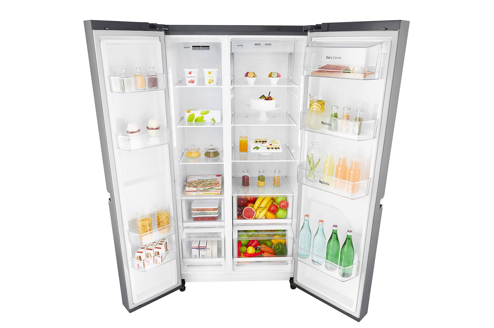 LG Réfrigérateur Américain | 642L | Compresseur Linéaire | Total No Frost | Smart Diagnosis | F, LG GSB6616PS