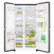 LG Réfrigérateur Américain | 625L | Door-in-Door® | Compresseur linéaire | Total No Frost | Moist Balance Crisper™ | F, LG GSJ470DIDV