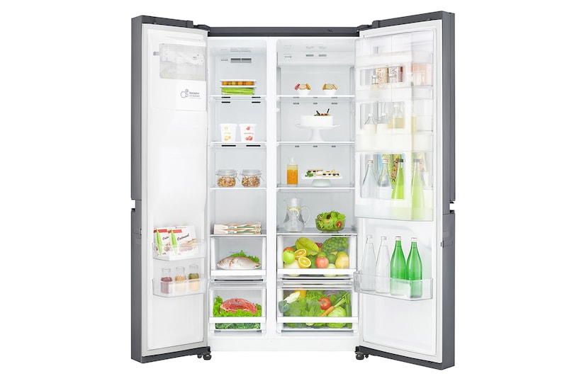 LG Réfrigérateur Américain | 625L | Door-in-Door® | Compresseur linéaire | Total No Frost | Moist Balance Crisper™ | F, LG GSJ470DIDV