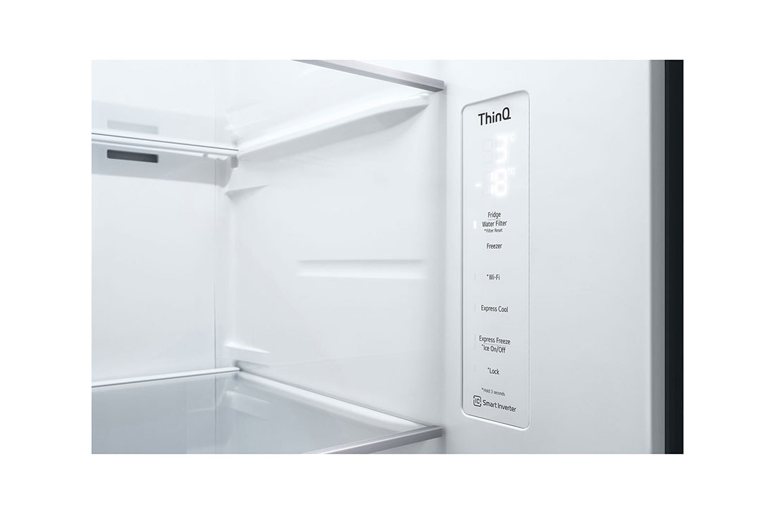 LG Réfrigérateur Américain - Grande capacité 635L | Door-in-Door™ | Door Cooling™ | Linear Cooling™, LG GSJV70DSLE