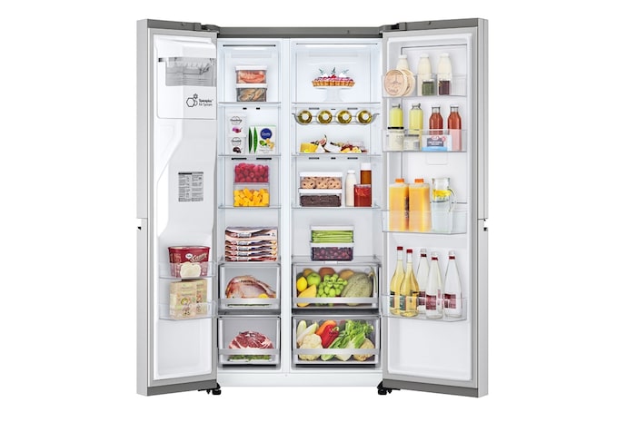 LG Réfrigérateur américain | 635L | Smart Diagnosis | Compresseur Smart Inverter, LG GSJV80BSLF
