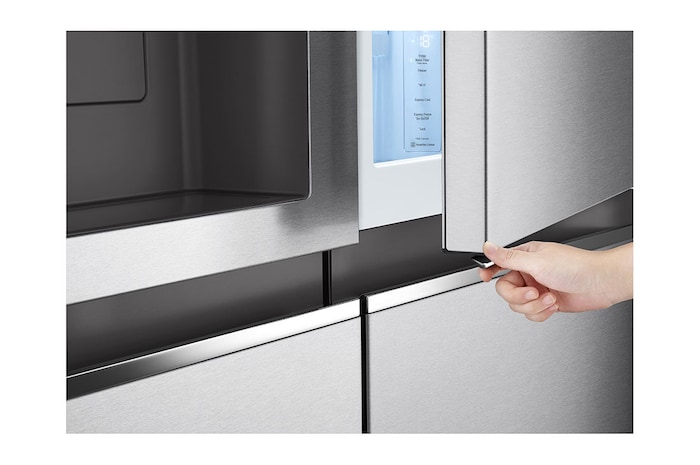 LG GSJV80MBLF vue de côté