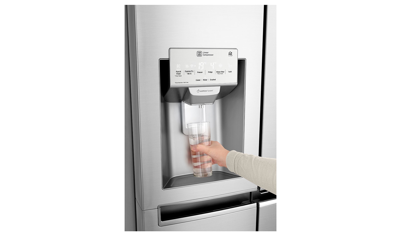 LG Réfrigérateur Américain | InstaView Door-in-Door ® | 625L | Compresseur Linéaire | Total No Frost | Wi-Fi | F, LG GSK6676SC