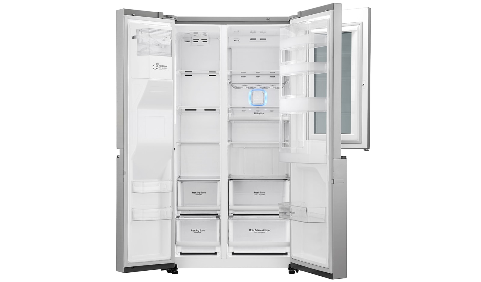 LG Réfrigérateur Américain | InstaView Door-in-Door ® | 625L | Compresseur Linéaire | Total No Frost | Wi-Fi | F, LG GSK6676SC