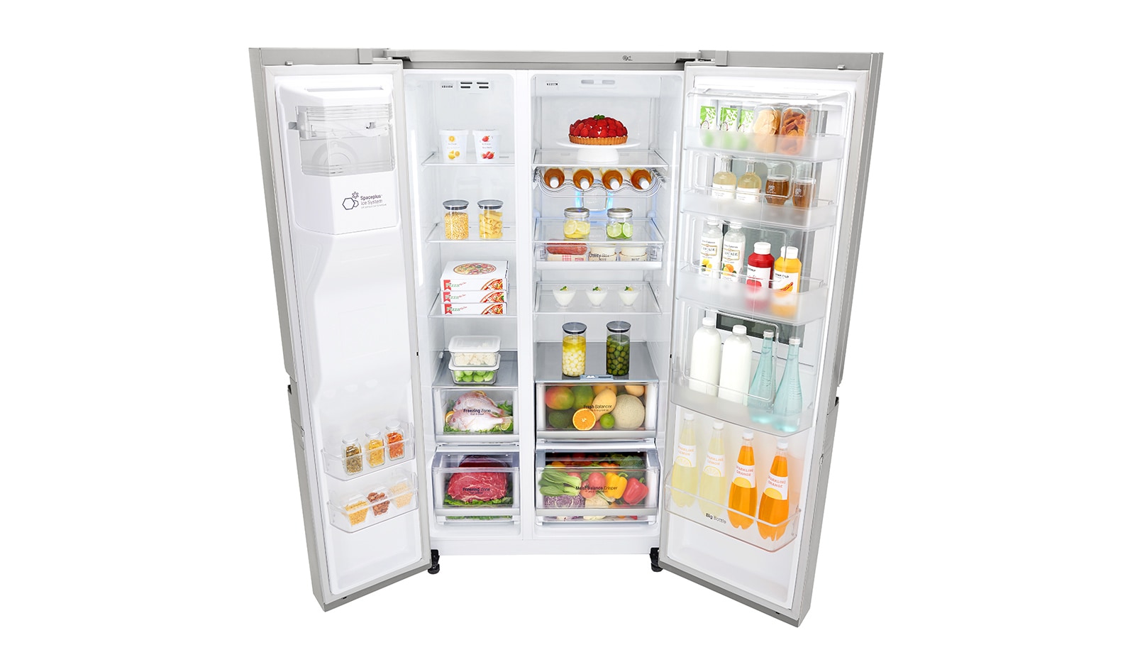 LG Réfrigérateur Américain | InstaView Door-in-Door ® | 625L | Compresseur Linéaire | Total No Frost | Wi-Fi | F, LG GSK6676SC