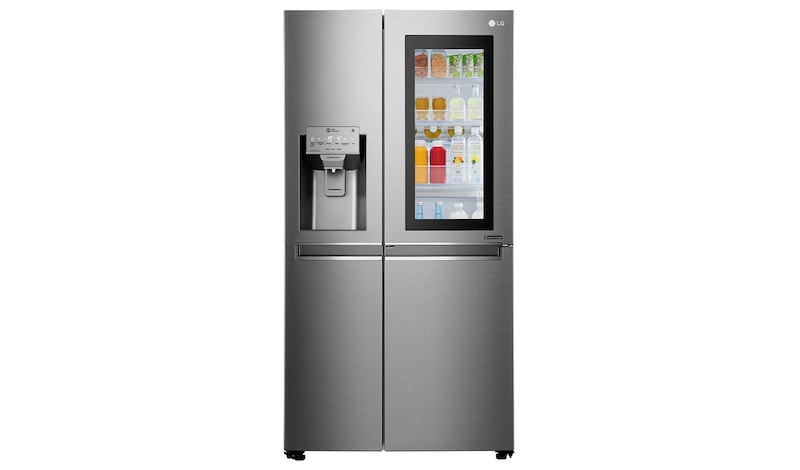 Vue avant de Réfrigérateur Américain | InstaView Door-in-Door ® | 625L | Compresseur Linéaire | Total No Frost | Wi-Fi | F LG GSK6676SC