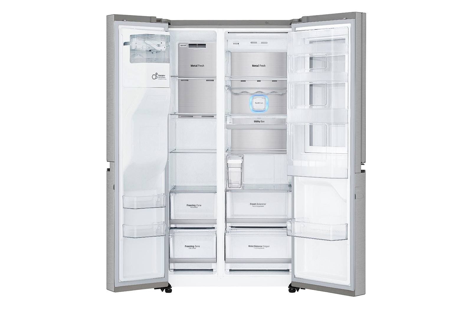 LG Réfrigérateur Américain | InstaView Door-in-Door | 625 L | Compresseur Linéaire | Door Cooling | F, LG GSK6876SC