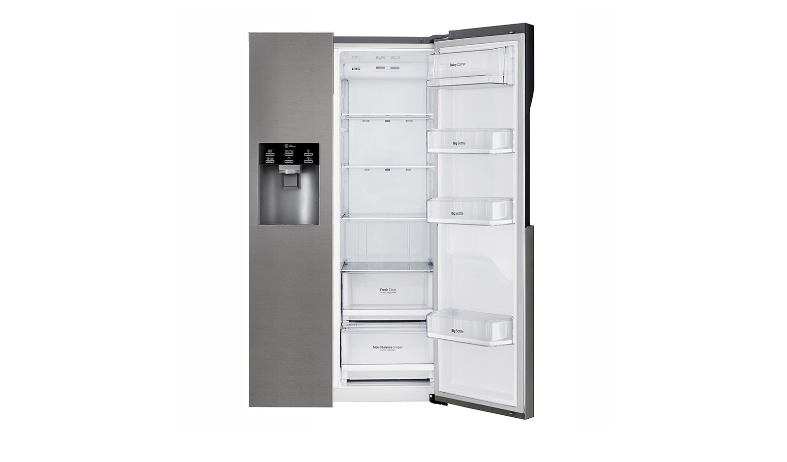 LG Réfrigérateur Américain | 591L | Compresseur Linéaire | Total No Frost | Smart Diagnosis | F, LG GSL360ICEZ