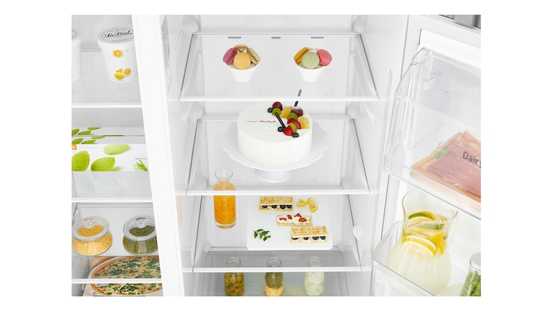 LG Réfrigérateur Américain | 591L | Compresseur Linéaire | Total No Frost | Smart Diagnosis | F, LG GSL360ICEZ