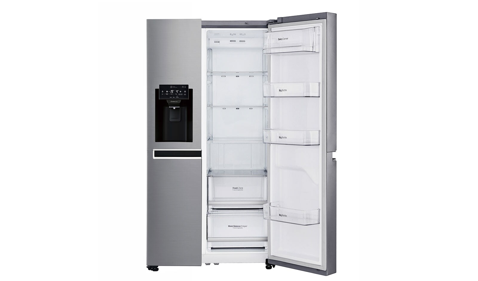 LG Réfrigérateur Américain | 601L | Compresseur Linéaire | Total No Frost | Smart Diagnosis | A+, LG GSL6621PS