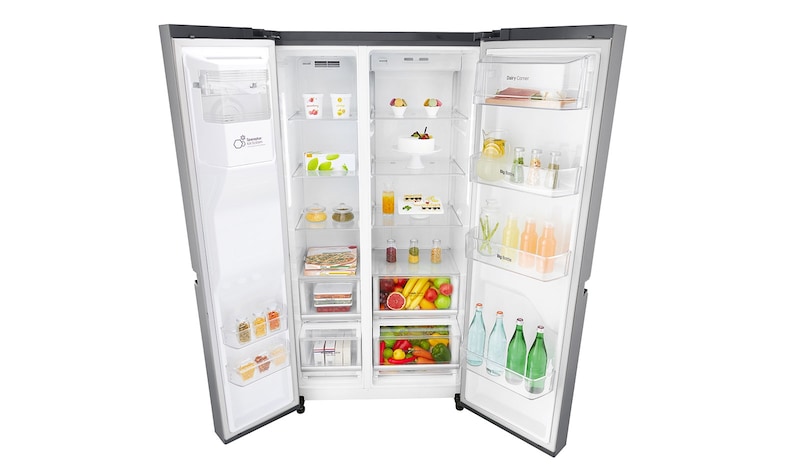 LG Réfrigérateur Américain | 601L | Compresseur Linéaire | Total No Frost | Smart Diagnosis | A+, LG GSL6621PS