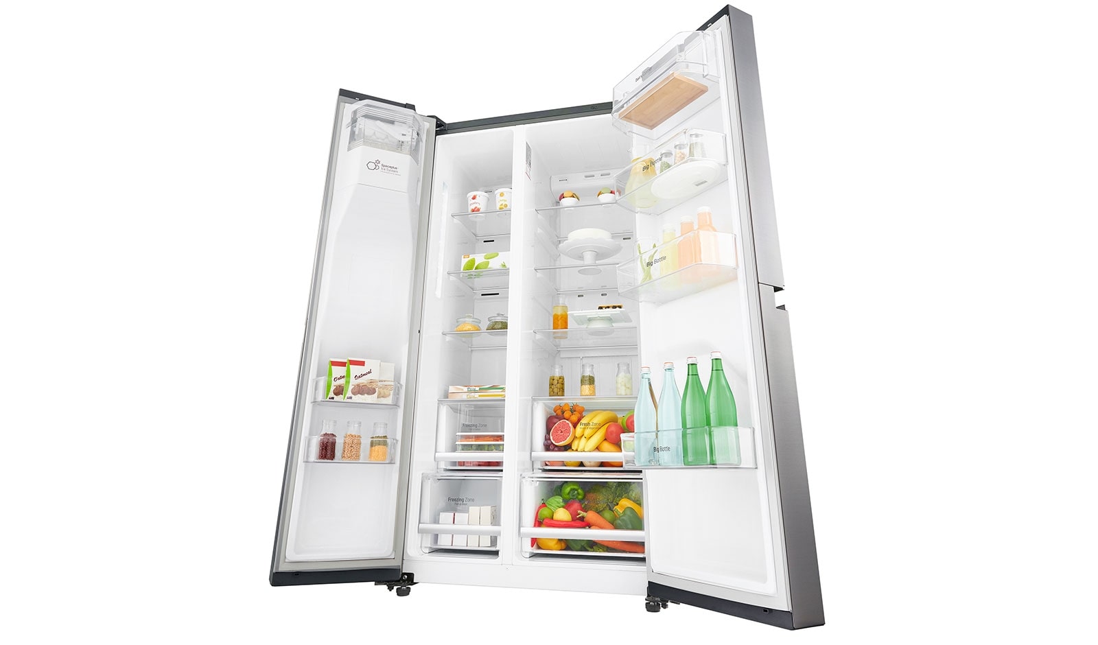 LG Réfrigérateur Américain | 601L | Compresseur Linéaire | Total No Frost | Smart Diagnosis | A+, LG GSL6621PS