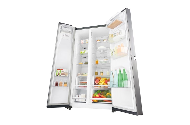 LG Réfrigérateur Américain | 601L | Compresseur Linéaire | Total No Frost | Smart Diagnosis | A+, LG GSL6621PS