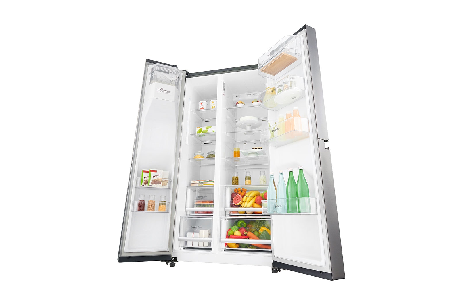 LG Réfrigérateur Américain | 625L | Compresseur Linéaire | Total No Frost | F, LG GSL6681PS