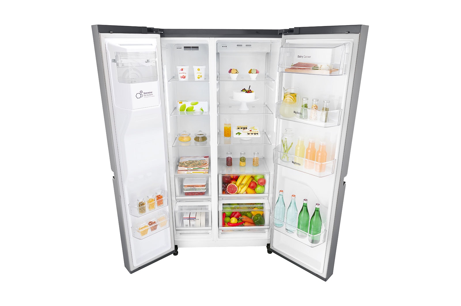LG Réfrigérateur Américain | 625L | Compresseur Linéaire | Total No Frost | F, LG GSL6681PS