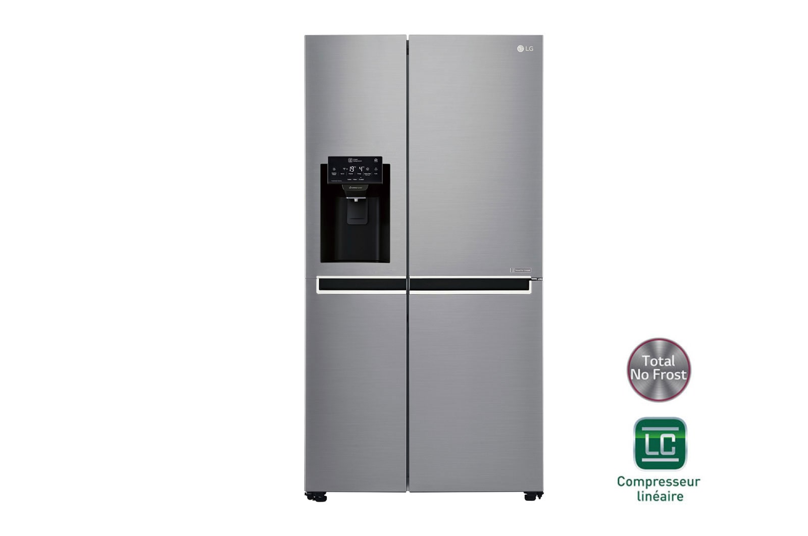 Vue avant de Réfrigérateur Américain | 625L | Compresseur Linéaire | Total No Frost | Connécté Wi-Fi | F LG GSL7601PS
