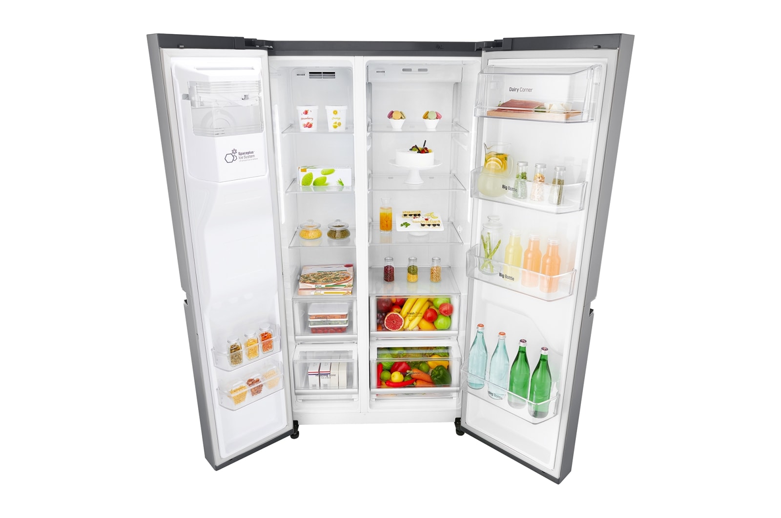 LG Réfrigérateur Américain | 625L | Compresseur Linéaire | Total No Frost | Connécté Wi-Fi | F, LG GSL7601PS