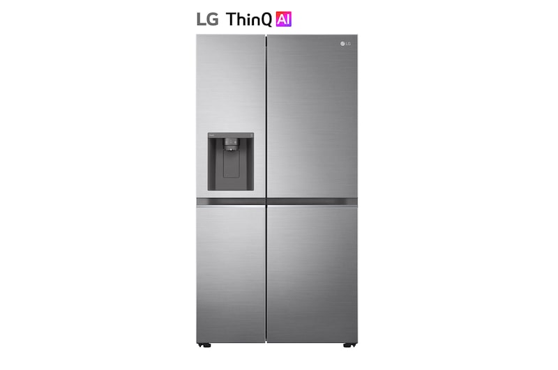 Vue avant de Réfrigérateur Américain - Grande capacité 635L | Linear Cooling™ | Door Cooling™ | Silencieux 36 dB | E LG GSLV81PZLE