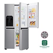 LG Réfrigérateur Américain | 625L | Door-in-Door ® | Compresseur linéaire | Total No Frost | Moist Balance Crisper | F, LG GSS6611PS