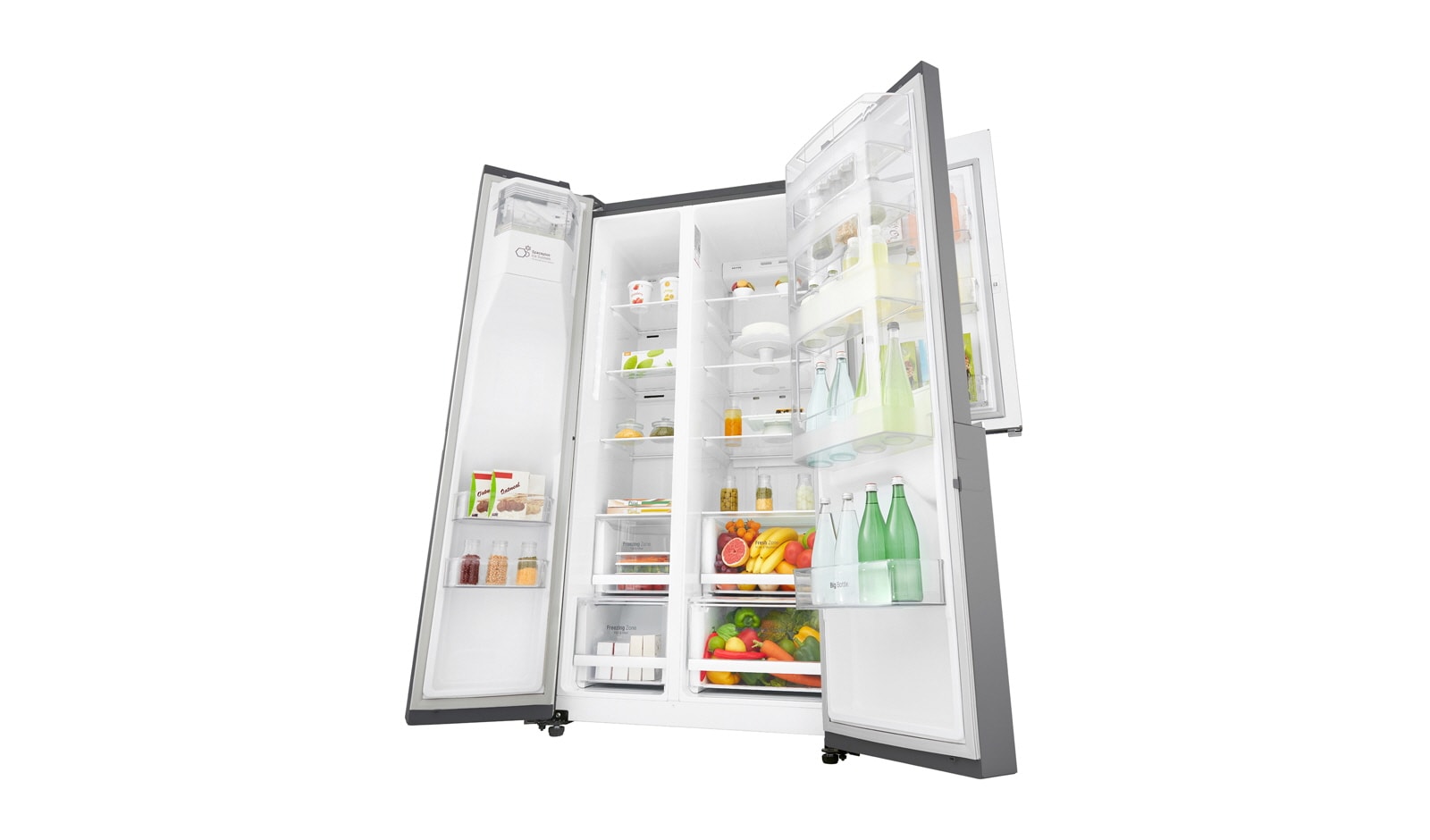 LG Réfrigérateur Américain | 625L | Door-in-Door ® | Compresseur linéaire | Total No Frost | Moist Balance Crisper | F, LG GSS6611PS