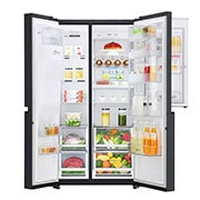 LG Réfrigérateur Américain | Door-in-Door | 601L | Compresseur Linéaire | Total No Frost | Connécté Wi-Fi | F, LG GSS6676MC