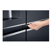 LG Réfrigérateur Américain | Door-in-Door | 601L | Compresseur Linéaire | Total No Frost | Connécté Wi-Fi | F, LG GSS6676MC