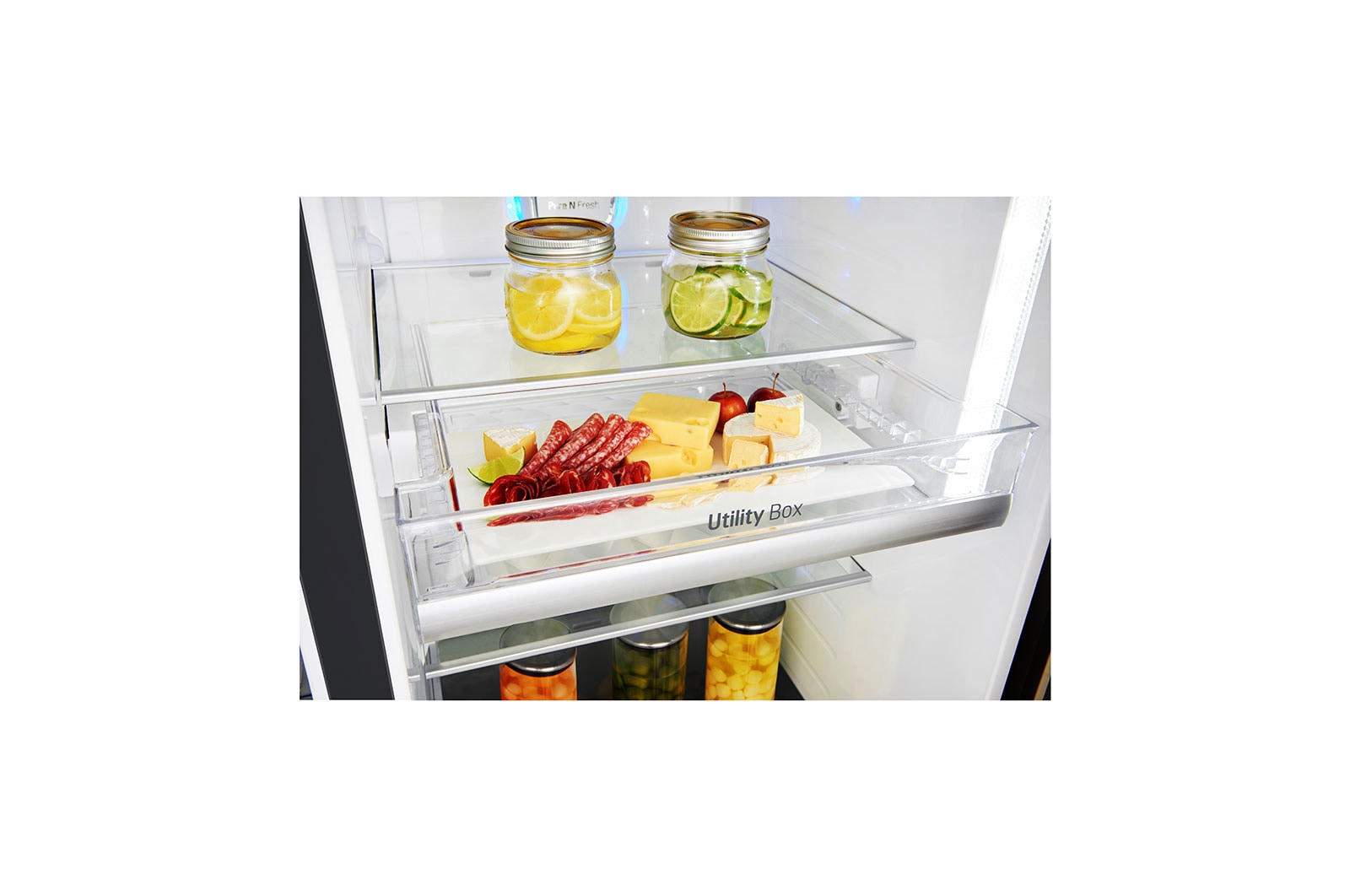 LG Réfrigérateur Américain | Door-in-Door | 601L | Compresseur Linéaire | Total No Frost | Connécté Wi-Fi | F, LG GSS6676MC