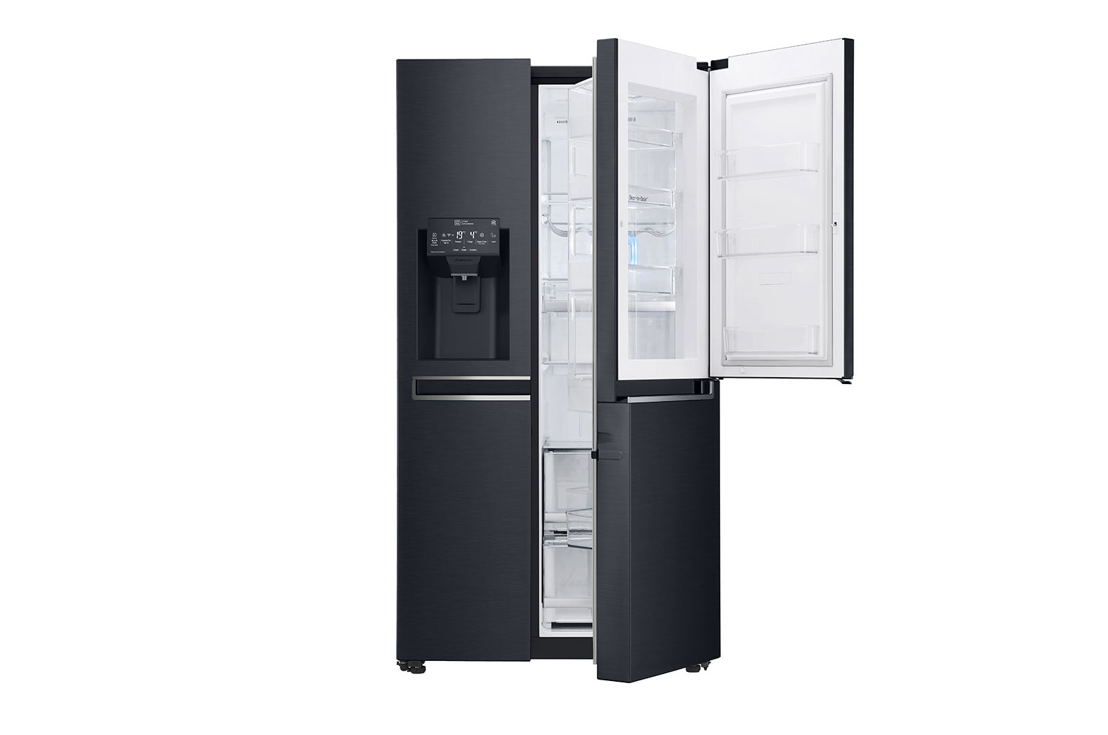 LG Réfrigérateur Américain | Door-in-Door | 601L | Compresseur Linéaire | Total No Frost | Connécté Wi-Fi | F, LG GSS6676MC