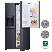 Vue avant de Réfrigérateur Américain | Door-in-Door | 601L | Compresseur Linéaire | Total No Frost | Connécté Wi-Fi | A++ LG GSS6676MT