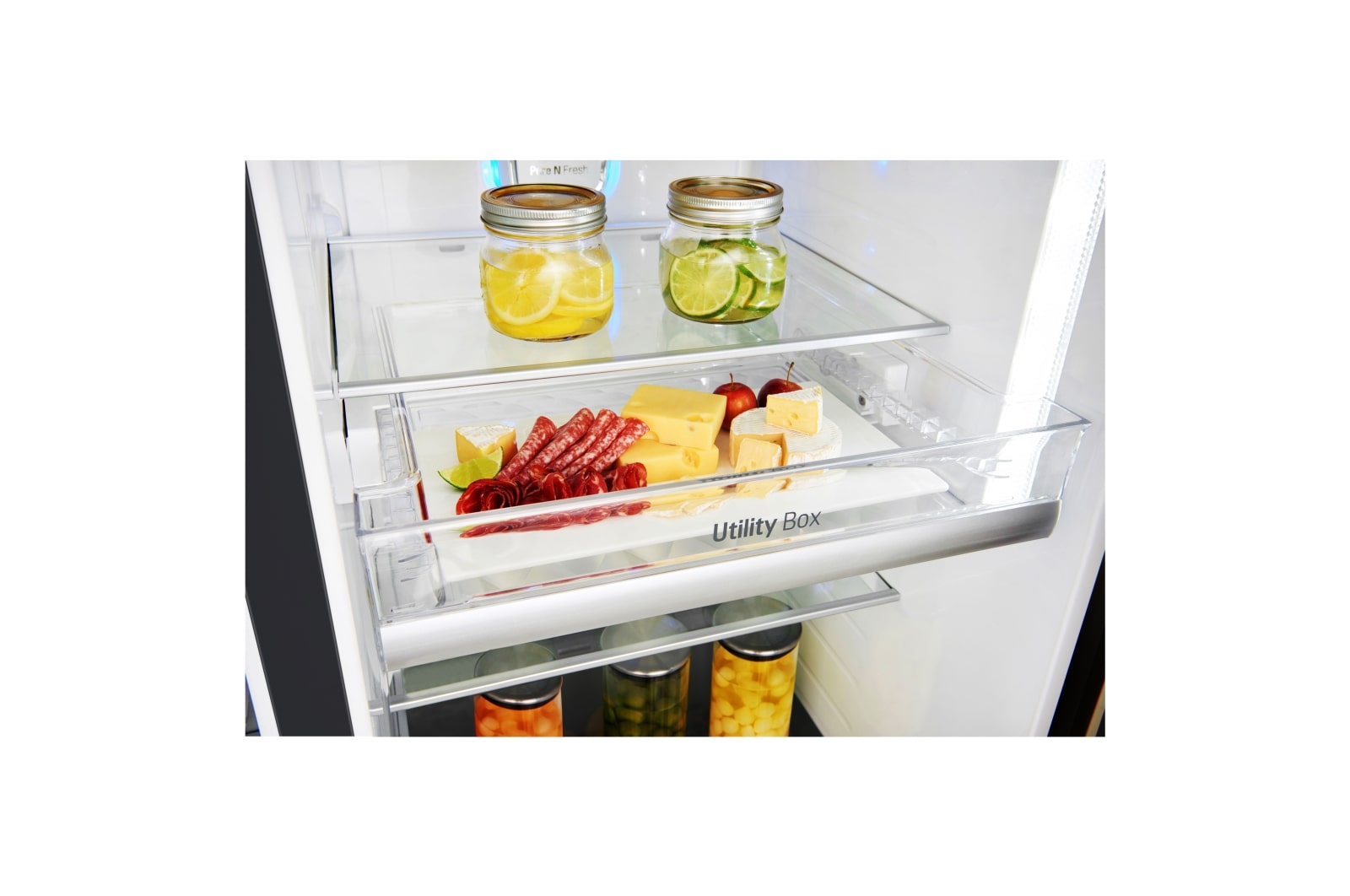 LG Réfrigérateur Américain | Door-in-Door | 601L | Compresseur Linéaire | Total No Frost | Connécté Wi-Fi | A++, LG GSS6676MT