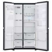 LG Réfrigérateur Américain | Door-in-Door | 601L | Compresseur Linéaire | Total No Frost | Connécté Wi-Fi | A++, LG GSS6676MT