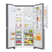 LG Réfrigérateur Américain | Door-in-Door | 601L | Compresseur Linéaire | Total No Frost | Connécté Wi-Fi | F, LG GSS6691PS