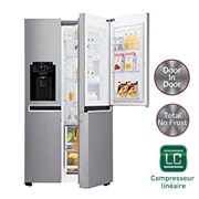 Vue avant de Réfrigérateur Américain | Door-in-Door | 601L | Compresseur Linéaire | Total No Frost | Connécté Wi-Fi | F LG GSS6691PS