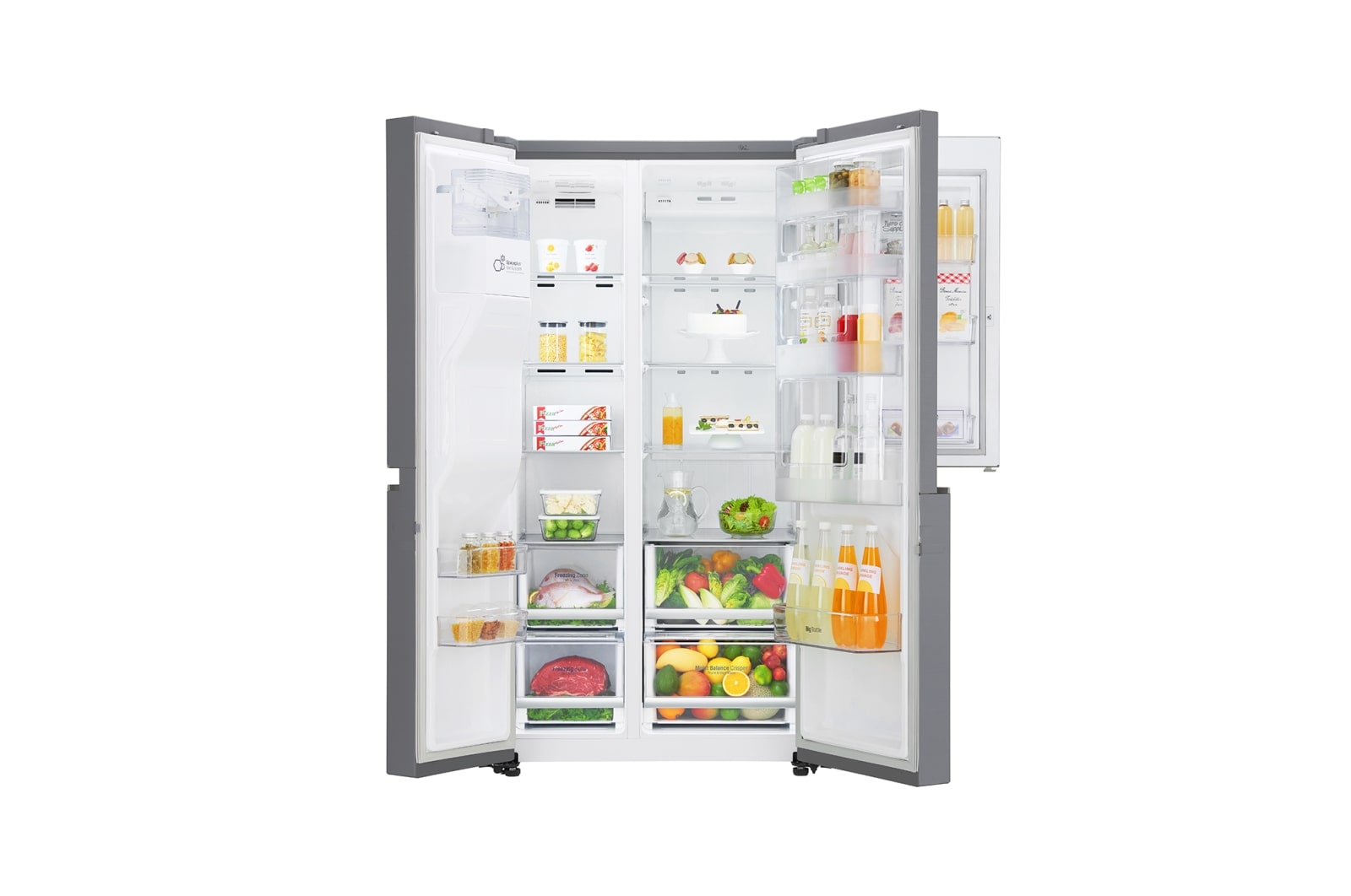 LG Réfrigérateur Américain | Door-in-Door | 601L | Compresseur Linéaire | Total No Frost | Connécté Wi-Fi | F, LG GSS6691PS