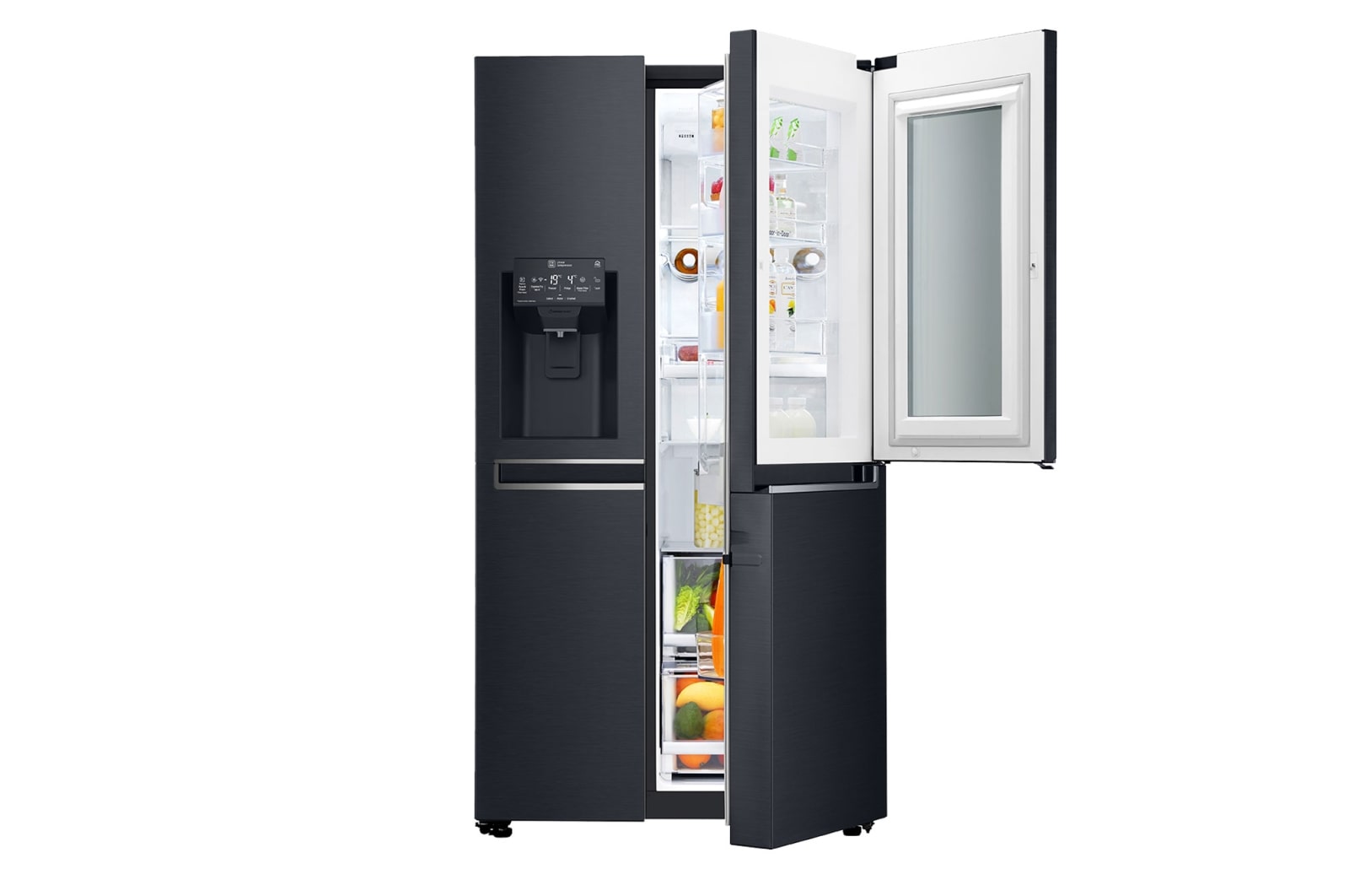 LG Réfrigérateur Américain | InstaView Door-in-Door | 625 L | Compresseur Linéaire | Total No Frost | F, LG GSX960MCAZ