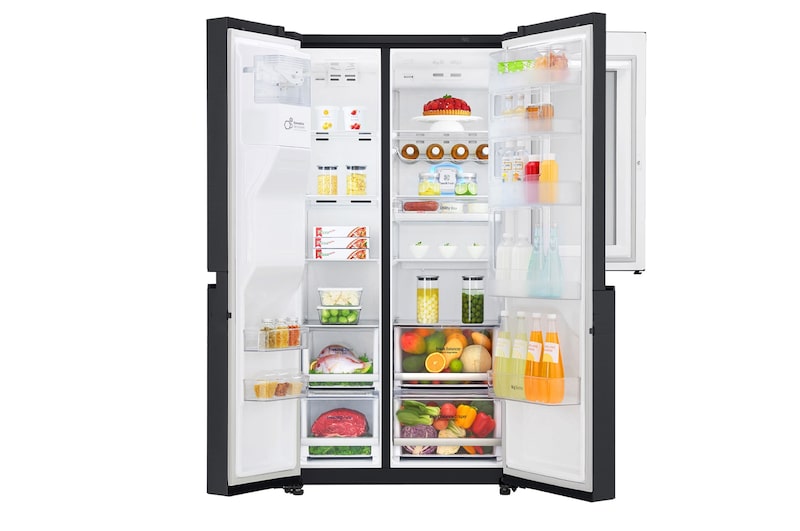 LG Réfrigérateur Américain | InstaView Door-in-Door | 625 L | Compresseur Linéaire | Total No Frost | F, LG GSX960MCAZ