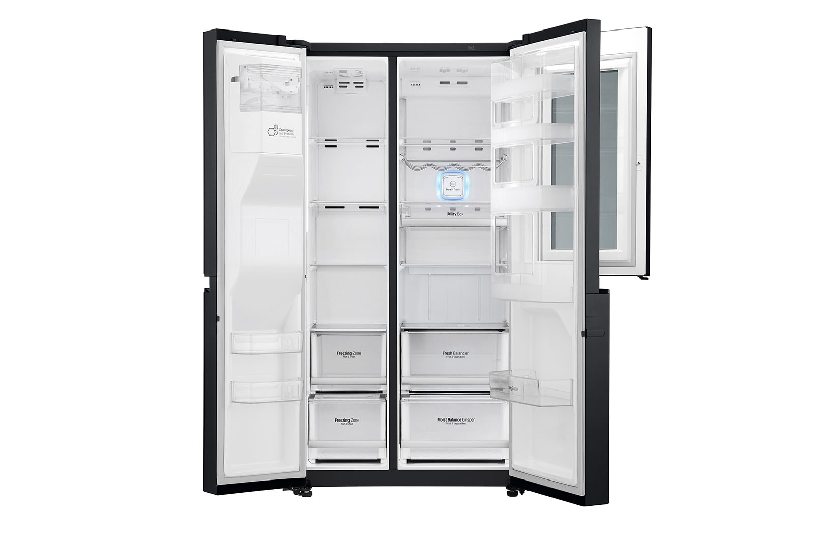 LG Réfrigérateur Américain | InstaView Door-in-Door ® | 601L | Compresseur Linéaire | Total No Frost | Wi-Fi | F, LG GSX960MTAZ