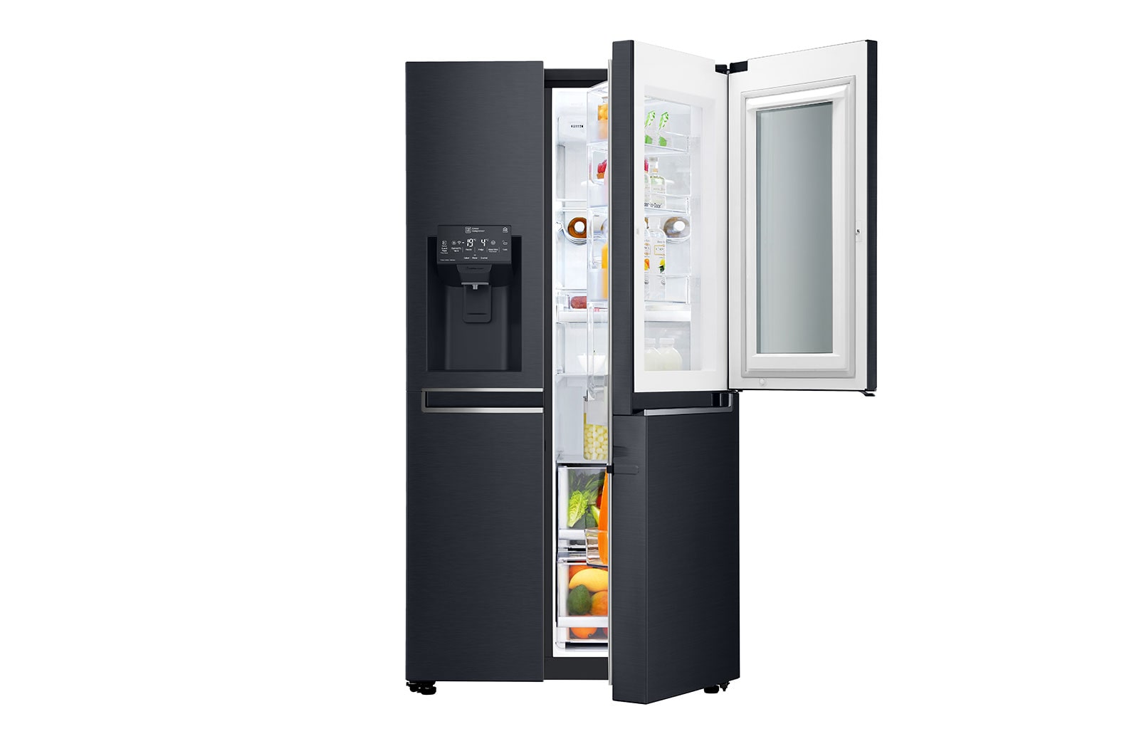LG Réfrigérateur Américain | InstaView Door-in-Door ® | 601L | Compresseur Linéaire | Total No Frost | Wi-Fi | F, LG GSX960MTAZ