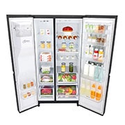 LG Réfrigérateur Américain | InstaView Door-in-Door ® | 601L | Compresseur Linéaire | Total No Frost | Wi-Fi | F, LG GSX960MTAZ