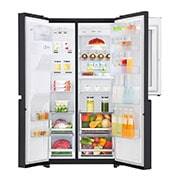 LG Réfrigérateur Américain | InstaView Door-in-Door ® | 601L | Compresseur Linéaire | Total No Frost | Wi-Fi | F, LG GSX960MTAZ