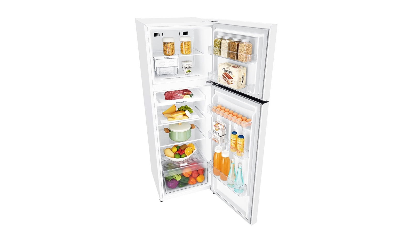 LG Réfrigérateur 2 portes | 254L | Total No Frost | Compresseur linéaire inverter | Door Cooling | F, LG GT5525WH