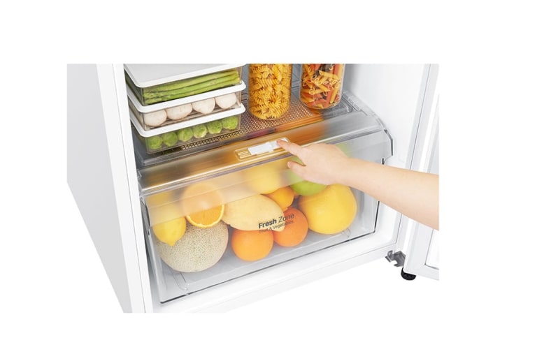 LG Réfrigérateur 2 portes | 254L | Total No Frost | Compresseur linéaire inverter | Door Cooling | F, LG GT5525WH