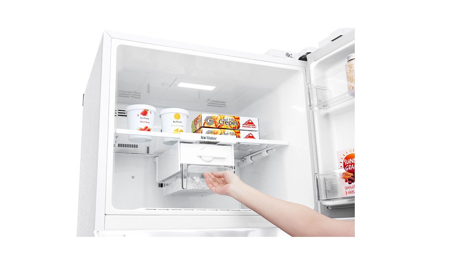 LG Réfrigérateur 2 portes | Total No Frost | Compresseur linéaire inverter | Door Cooling | WIFI | A++, LG GTD7043WH