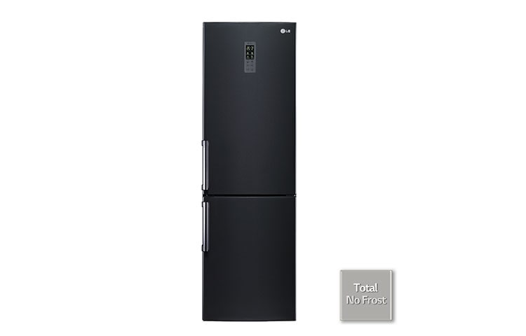 Vue avant de Réfrigérateur Combiné | 318L | No Frost | Ecran tactile | Eclairage LED LG GCD5611BK