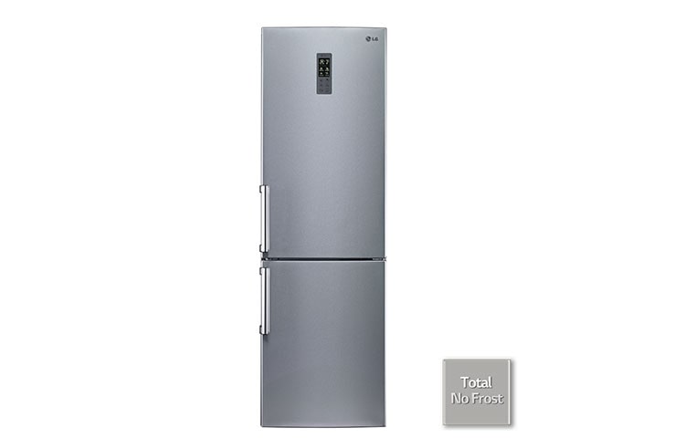 Vue avant de Réfrigérateur Combiné | 318L | No Frost | Ecran tactile | Eclairage LED | Inox platine LG GCD5611PS